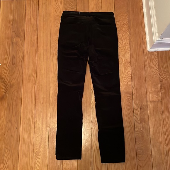 Rag & Bone skinny low rise black velvet jeans - Picture 2 of 2